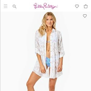 Lilly Pulitzer Natalie Shirt Dress Coverup